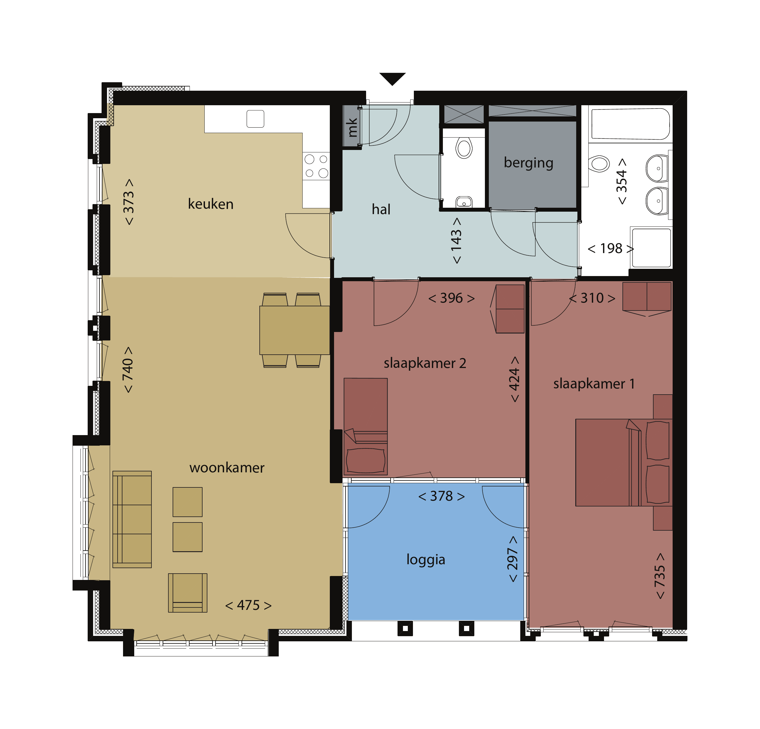 Appartement te huur: Terheijdenstraat 10, Breda