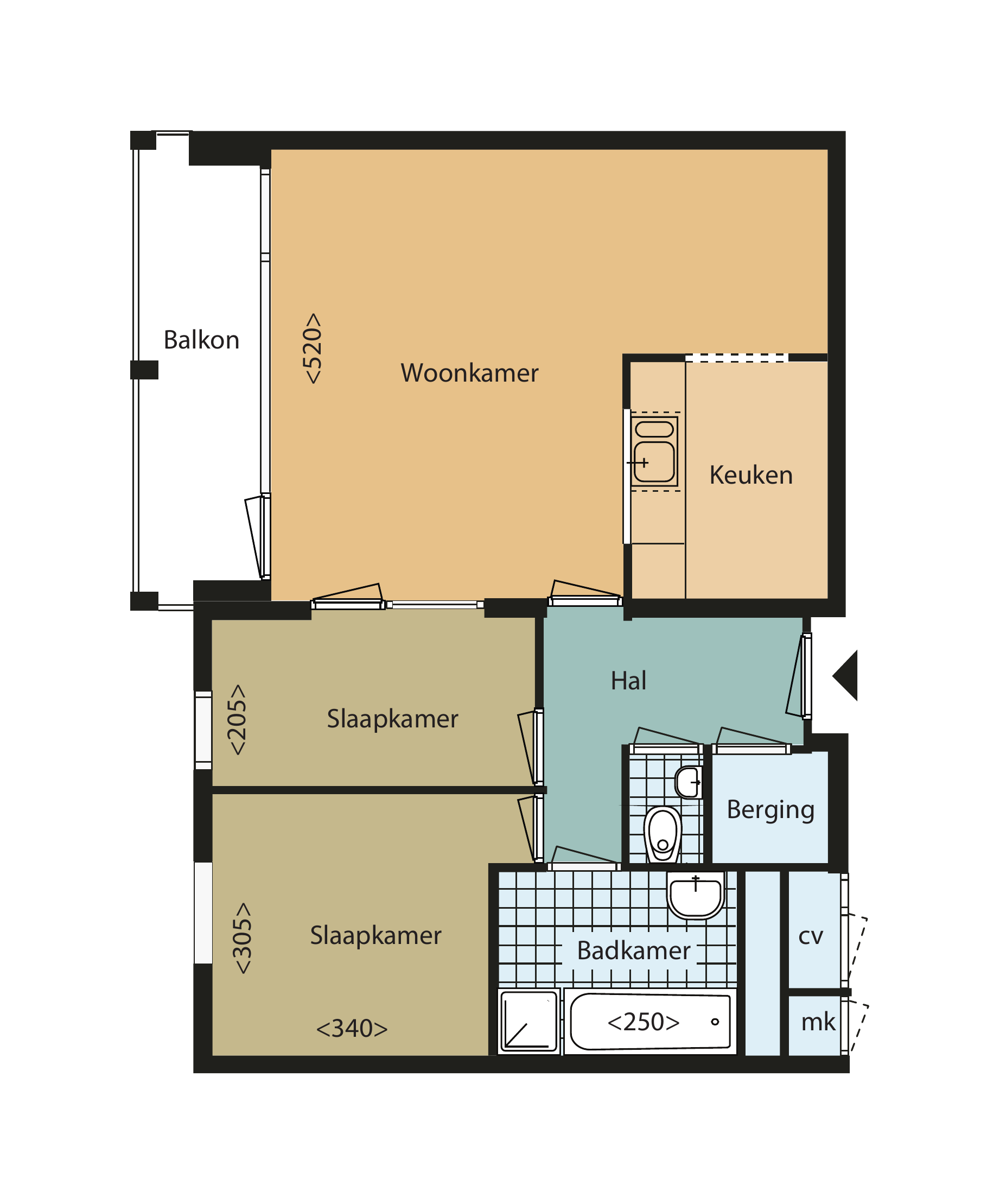 Appartement te huur: Anna Paulownahof 11, Tilburg