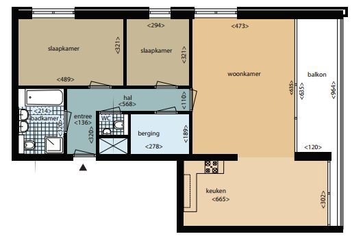 Appartement te huur: Mgr Swinkelsstraat 57, Eindhoven