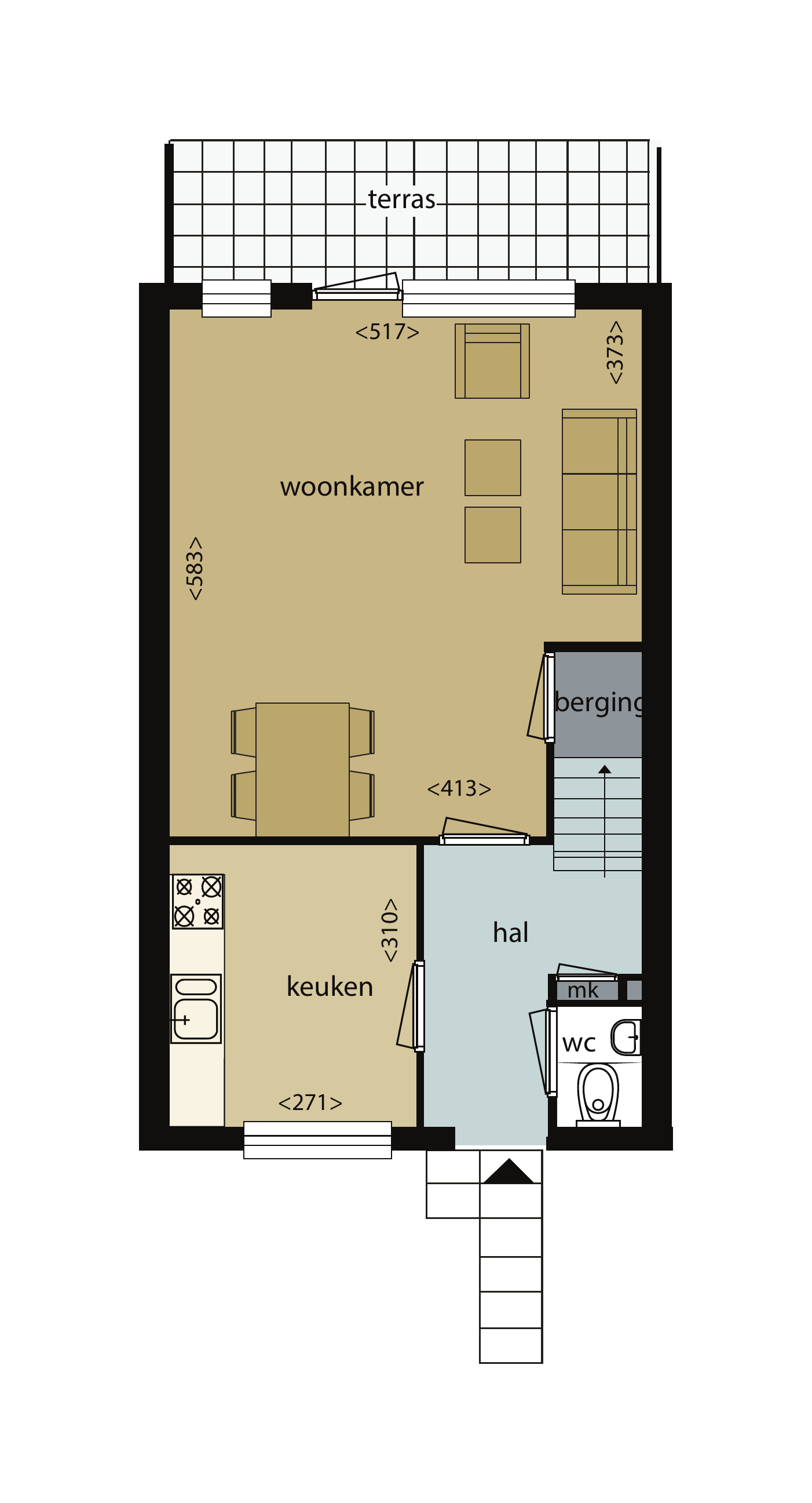 Tussenwoning te huur: Mijndenhof 131, Amsterdam